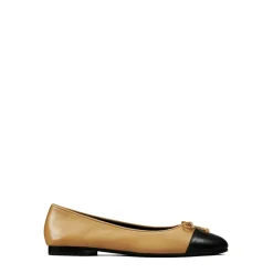 Tory Burch Toe Ballet Flats in Beige