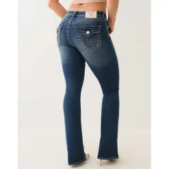 True Religion Becca Mid Rise Bootcut Jeans in Blue