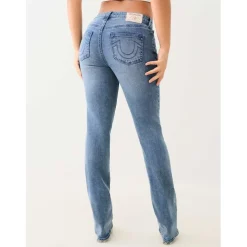True Religion Billie Five Pocket Straight Jeans in Blue
