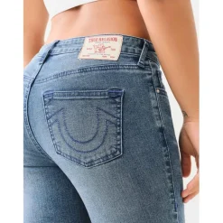 True Religion Billie Five Pocket Straight Jeans in Blue