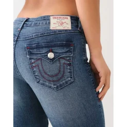 True Religion Billie Mid Rise Jeans in Blue