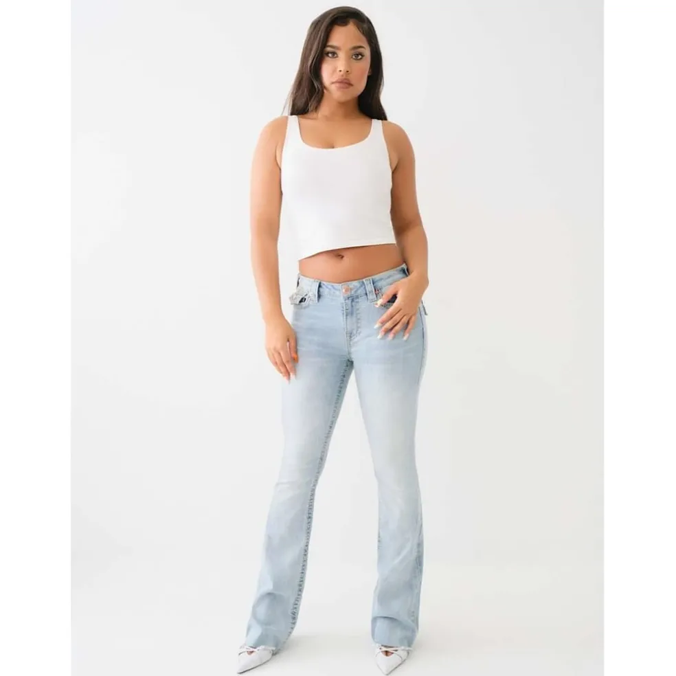 True Religion Bootcut Flared Regular Fit Jeans in Blue