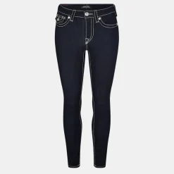 True Religion Jennie Lurex Five Pocket Jeans in Blue