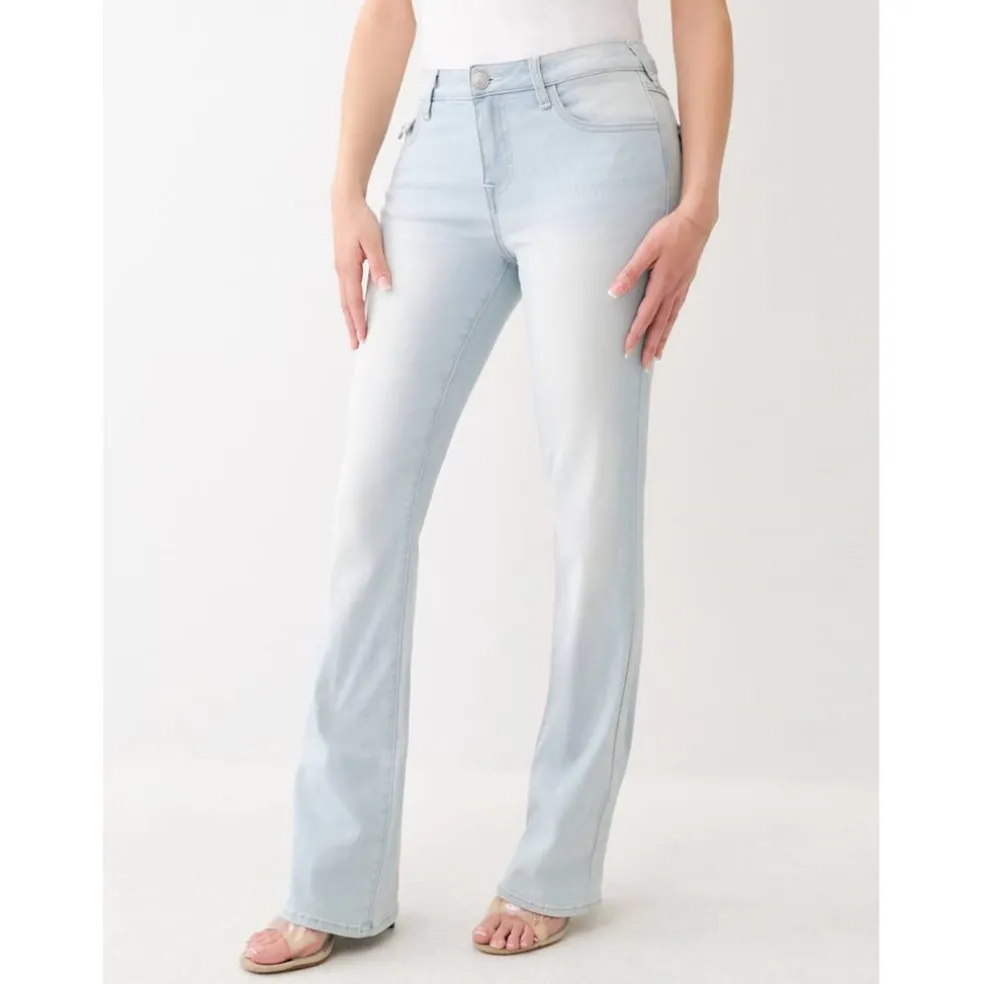 True Religion Mid Rise Bootcut Regular Fit Jeans in Blue