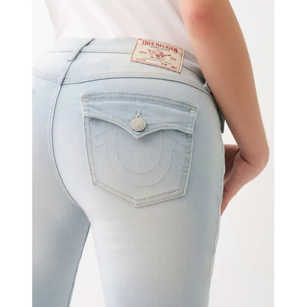 True Religion Mid Rise Bootcut Regular Fit Jeans in Blue