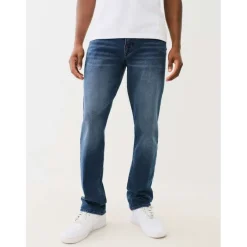 True Religion Ricky Five Pocket Straight Jeans in Blue