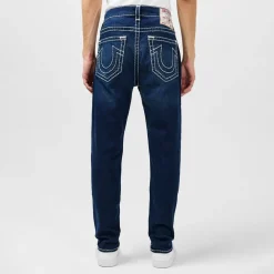 True Religion Rocco Five Pocket Tapered Jeans in Blue