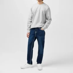 True Religion Rocco Five Pocket Tapered Jeans in Blue