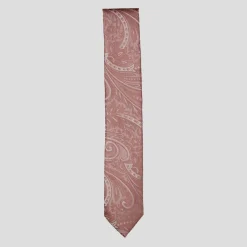 Twisted Tailor Paisley Tie Set in Pink
