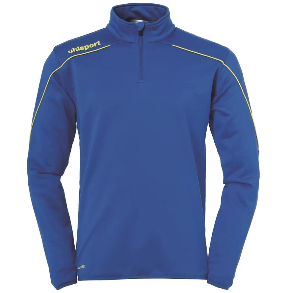 Uhlsport Zip Neck Regular Fit Sweatshirt in Blue