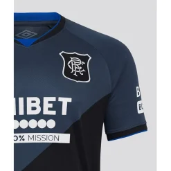 Umbro Rangers Third Shirt 2025 2026 Adults in Black