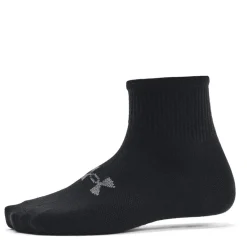 Under Armour Armour Ua Essential 3pk Qtr Yth Trainer Sock Unisex Kids in Black