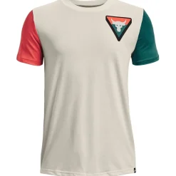 Under Armour Armour Ua Pjt Rock Diamond Ss Gym Top Boys in White