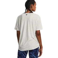 Under Armour Completer V-Neck Relaxed Fit T-Shirt in White
