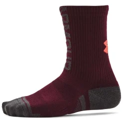 Under Armour Crew 3 Pack Socks in Red