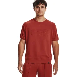 Under Armour Crew Neck Relaxed Fit Gym T-Shirt in Red
