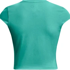 Under Armour Cropped Regular Fit Crew Neck T-Shirt in Green