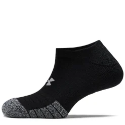 Under Armour Heatgear No Show Socks 3 Pack in Black