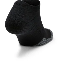 Under Armour Heatgear No Show Socks 3 Pack in Black