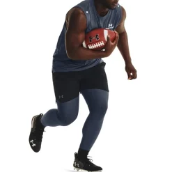 Under Armour HG ArmourP Logo Running Pants in Grey