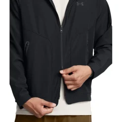 Under Armour Hooded Athletic Regular Fit Sweatshirt in Black