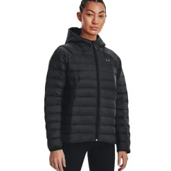 Under Armour Hooded Regular Fit Long Jacket in Black