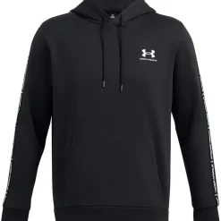Under Armour Hooded Regular Fit Long Sleeve Sweatshirt in Black