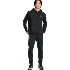 Under Armour Hooded Regular Fit Long Sleeve Sweatshirt in Black