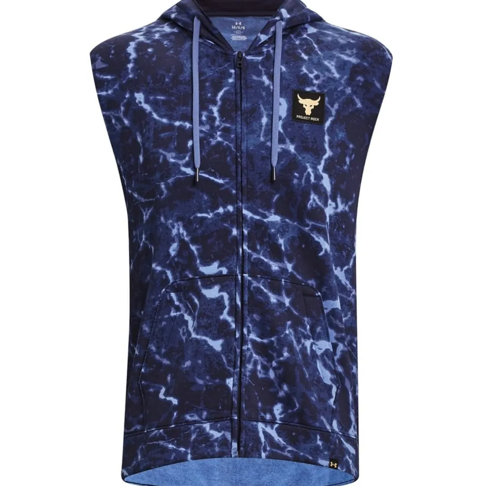 Under Armour Hooded Ruched Relaxed Fit Sweater in Blue