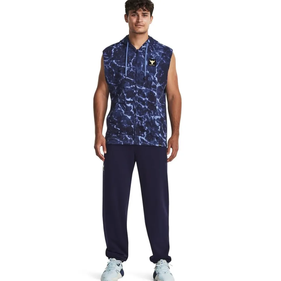 Under Armour Hooded Ruched Relaxed Fit Sweater in Blue