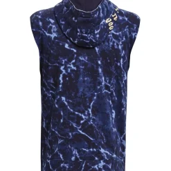 Under Armour Hooded Ruched Relaxed Fit Sweater in Blue