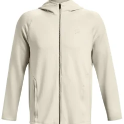 Under Armour Hooded Track Long Jacket in White