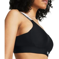 Under Armour Inf Mid 2 Rib Bra in Black