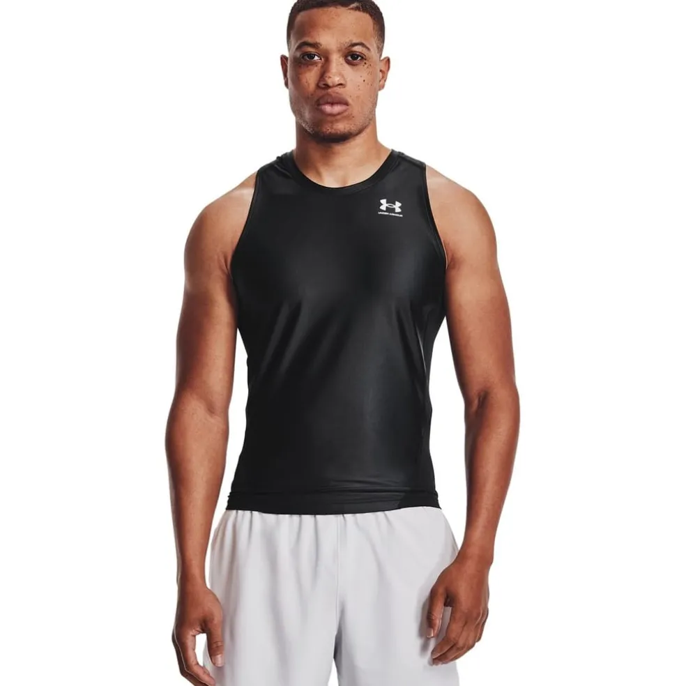 Under Armour Iso Compression Fit Crew Neck Tank in Black