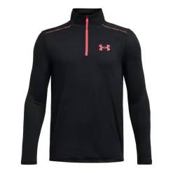 Under Armour Juniors Tech 1/4 Zip Top in Black