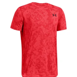Under Armour Juniors Tech Vent Geode T-Shirt in Red