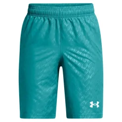 Under Armour Juniors Woven Emboss Shorts in Blue