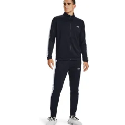 Under Armour Knit Long Sleeve Mock Neck Track Suit in Black