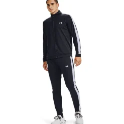 Under Armour Knit Long Sleeve Mock Neck Track Suit in Black