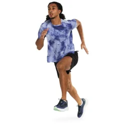 Under Armour Launch Elite Crew Neck Regular Fit T-Shirt in Purple