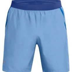 Under Armour Launch Heather Running Shorts in Blue