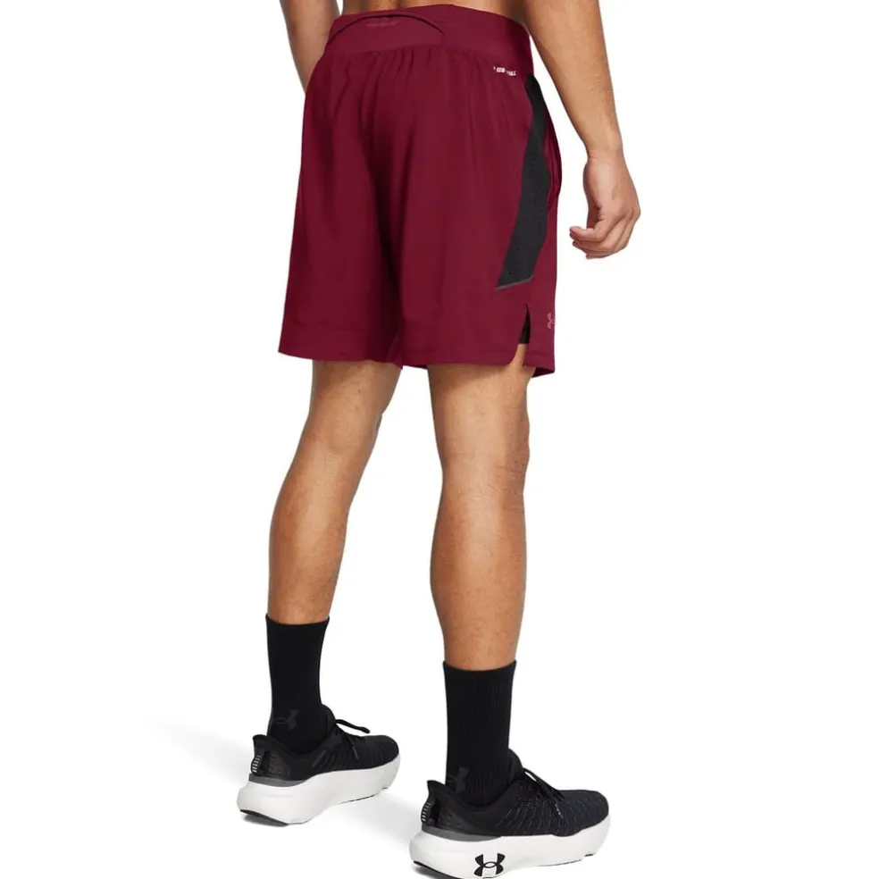 Under Armour Launch Pro 2n1 7 Shorts in Red