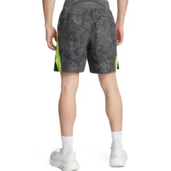 Under Armour Launch Pro Printed Running Shorts in Grey