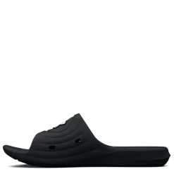 Under Armour Locker IV Flat Heel Slides in Black