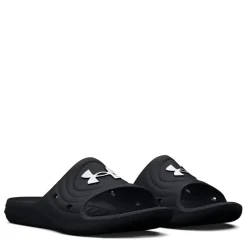Under Armour Locker IV Flat Heel Slides in Black
