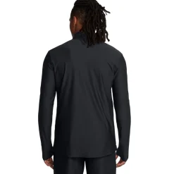 Under Armour Logo Print Mock Neck Sweatshirt in Black