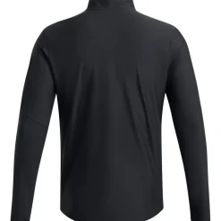 Under Armour Logo Print Mock Neck Sweatshirt in Black