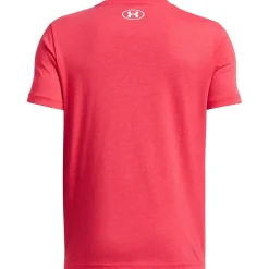 Under Armour Logo Print T-Shirt Mens in Red