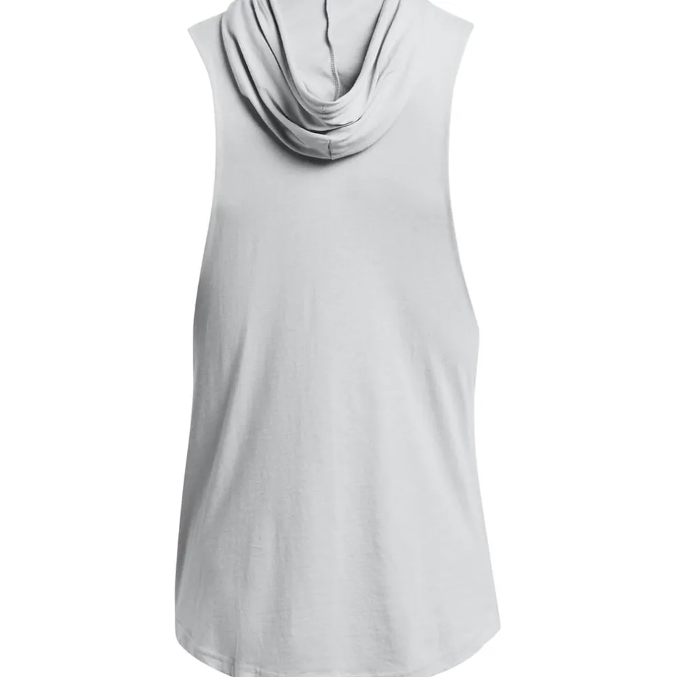 Under Armour Mens Armour Ua Pjt Rck Rents Due Sl Hoody Gym Vest in Grey