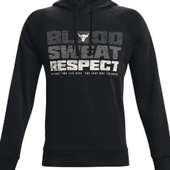 Under Armour Mens Armour Ua Pjt Rock Rival Fleece Hoody Hoody in Black